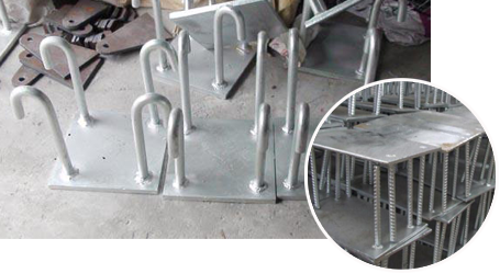 預(yù)埋板，地腳螺栓